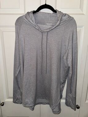 Athleta Light Gray Women's Lightweight Hooded Pullover